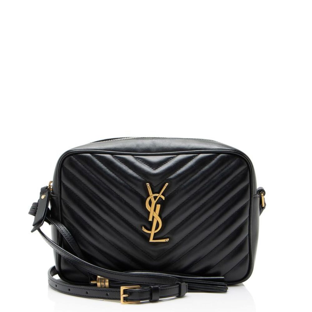 Saint Laurent Matelasse Calfskin Monogram Lou Camera Bag